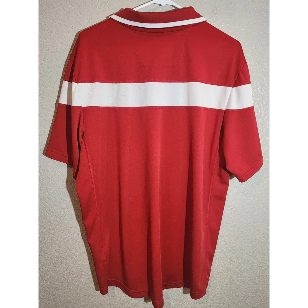 Adidas Men's‎ Climalite Polo Shirt, Size XL, Red, Short Sleeve, Golf Shirt